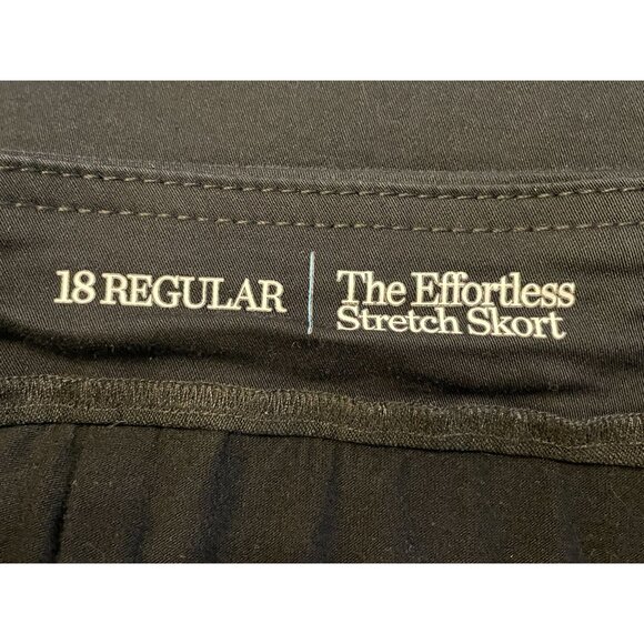 Croft & Barrow effortless stretch black SKORT SIZE 18 REG Womens - Picture 6 of 7